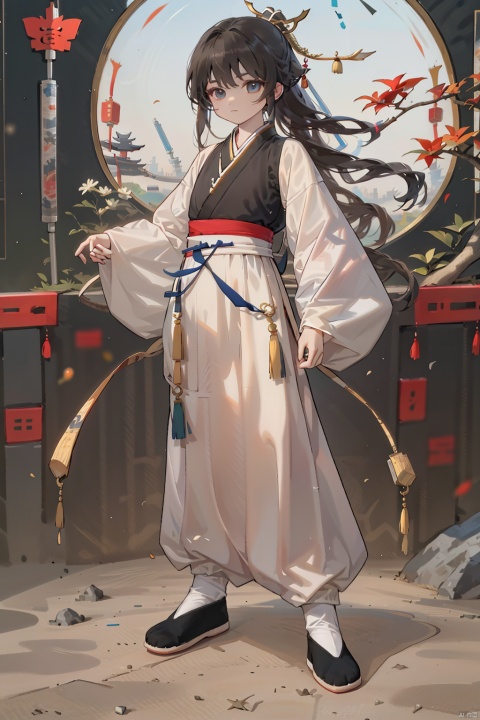 solo, long hair, looking at viewer, black hair, long sleeves, 1boy, standing, full body, male focus, outdoors, japanese clothes, wide sleeves, black footwear, tree, chinese clothes, hanfu, Kung fu moves, Wen Dao Sheng Zun,(bx:1.2), xiaosheng, jznssw, taoist priest,Multi energy text,white socks,Energy pairing,Glowing Text,Transparent text, Ancient China_Indoor scenes, zhifu xianling, boy, 1 boy, bx, 372089, cyberpunk, mecha, cyborg