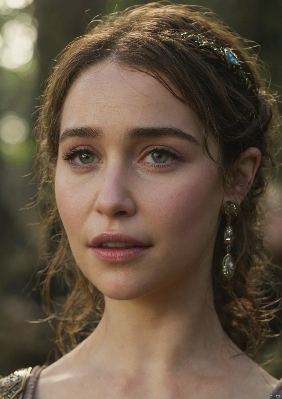  cinematic photo movie still of the Legend of Zelda Live action movie starring (((ohwx woman))) , cinematic light, 4k, closeup . 35mm photograph, film, bokeh, professional, 4k, highly detailed,Emilia Clarke