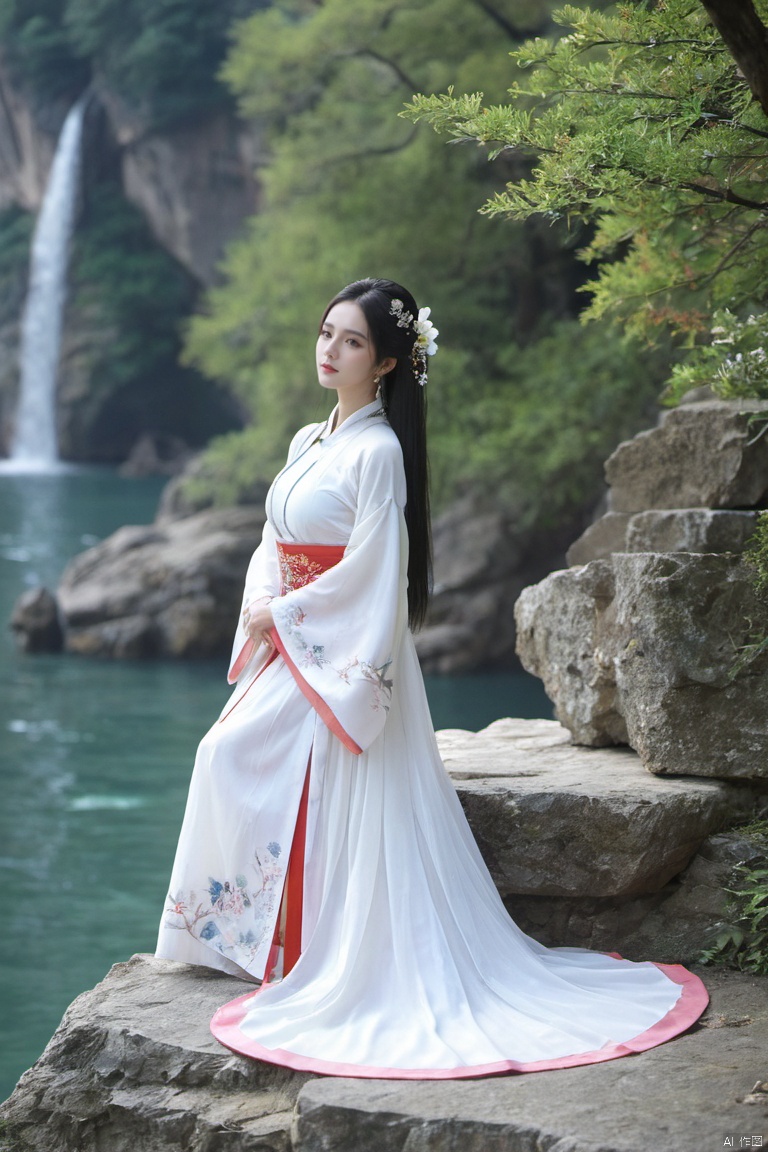  (Masterpiece:1.2), best quality, (huge and full breasts:1.99), (full breasts), necklace, Tree, Outdoor, Flower Sea, Cliff Edge, full body, daxiushan

1girl, long hair, breasts, looking at viewer, black hair, hair ornament, long sleeves, dress, indoors, wide sleeves, white dress, chinese clothes, table, realistic, hanfu, daxiushan,daxiushan style, monkren, FilmGirl