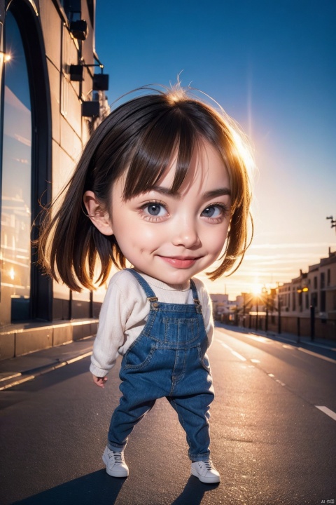 photorealistic,girl,full body,chibi,