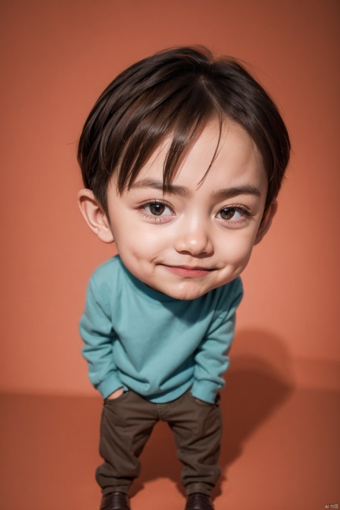 photorealistic,boy,full body,chibi,