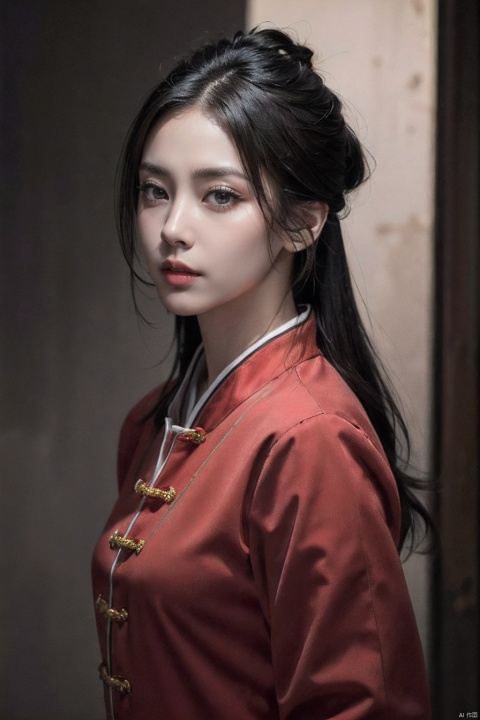  (best quality:1.4),(masterpiece:1.4),(photorealistic:1.4),(ultra high res, raw photo:1.4),(hdr, hyperdetailed:1.2),close up,dramatic lighting,red clothes,chinese clothes,