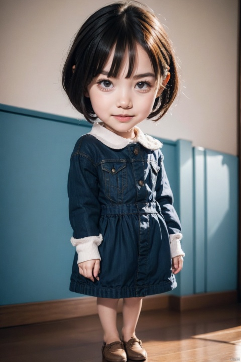 photorealistic,girl,full body,chibi,