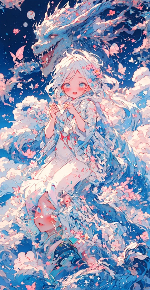 A girl, butterfly, dusk, falling flowers, cherry blossoms, ripples, water, blood, wounds, heart, Streamers, tears, laughte, myuejin, guijian, surrealistic, qsflh, Colorful portraits, fushihui, banhua, Ukiyoe, Rebellious girl, boom, Magic Circle, As the moon, flat, saibo, chocolate,cyberpunk, jtc, chinese style, HTTP, white pantyhose, yinyou, shuimo, shuixia, Ancient costume dancers, midjourney portrait, sssr, lodress, liquid clothes,