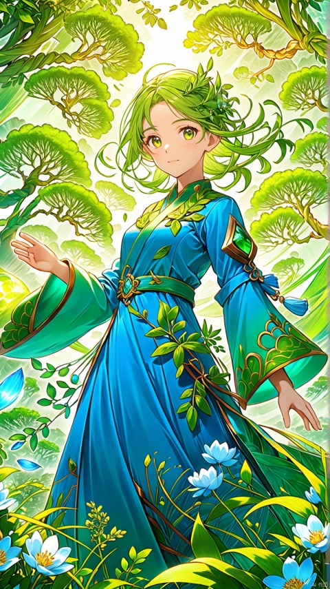  1 girl,The Clothes of Nature,Vitality and regeneration,Verdant,
render,technology, (best quality) (masterpiece), (highly in detailed), 4K,Official art, unit 8 k wallpaper, ultra detailed, masterpiece, best quality, extremely detailed,CG,low saturation, as style, line art,