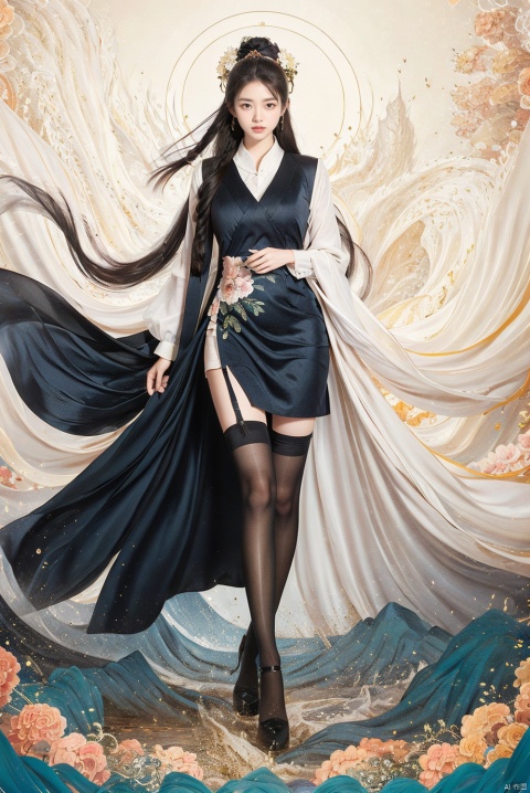  ,beautiful face,girl,Giant flowers,sexy figure,nuder, cute girl,,Walk around,heigirl,dunhuangyishu\(huafeng\),(china dress),tutuhh,Girl,office lady,black pantyhose,serafuku,thighhighs,smoke, ((poakl))