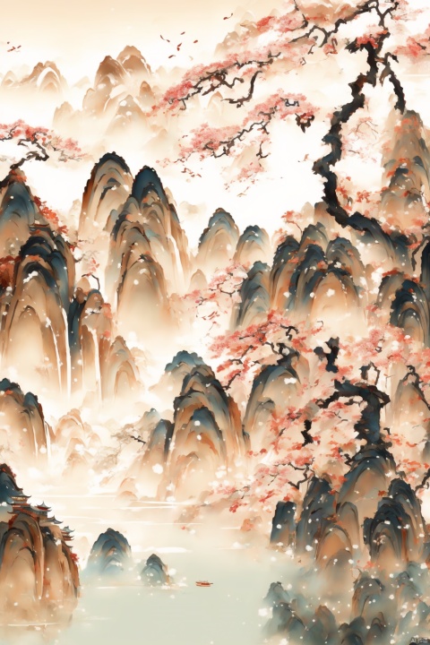  Snow Mountain, Ancient Chinese Painting