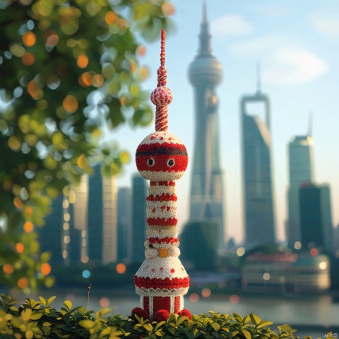 Amigurumi,Shanghai Oriental Pearl Tower