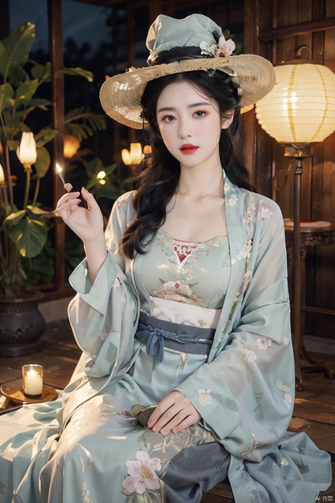  1girl,solo,waist up,hanfu fashion,(zentangle, mandala, tangle, entangle),(flower blossom:1.2) jewelry,ancient art,chinese,long hair, Lanterns, pavilions, flowers
official art,unity 8k wallpaper,ultra detailed,aesthetic,masterpiece,best quality,photorealistic ,half body,Article,Painting and Calligraphy,
,dog, ((poakl)),slime (creature) in a witch's hat, white (substance)