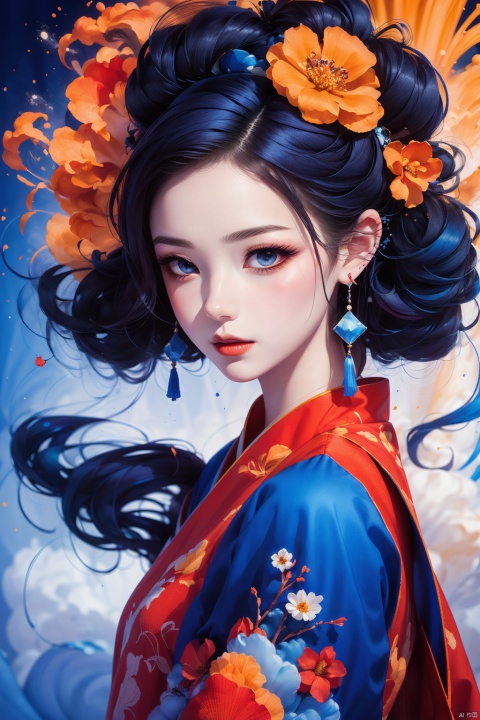  Best quality, masterpiece, photorealistic, 32K uhd, official Art,
1girl, dofas, solo, traditional chinese style painting, 1girl