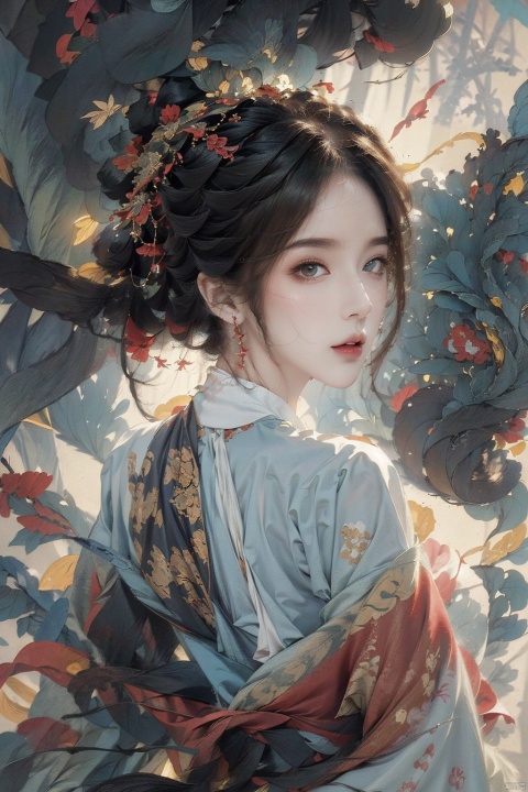  ,(masterpiece, top quality, best quality, official art, beautiful and aesthetic:1.2),(1girl:1.4),extreme detailed,(joshua middleton comic cover art:1.1),(Action painting:1.2),(concretism:1.2),theater dance scene,(hypermaximalistic:1.5),colorful,highest detailed,