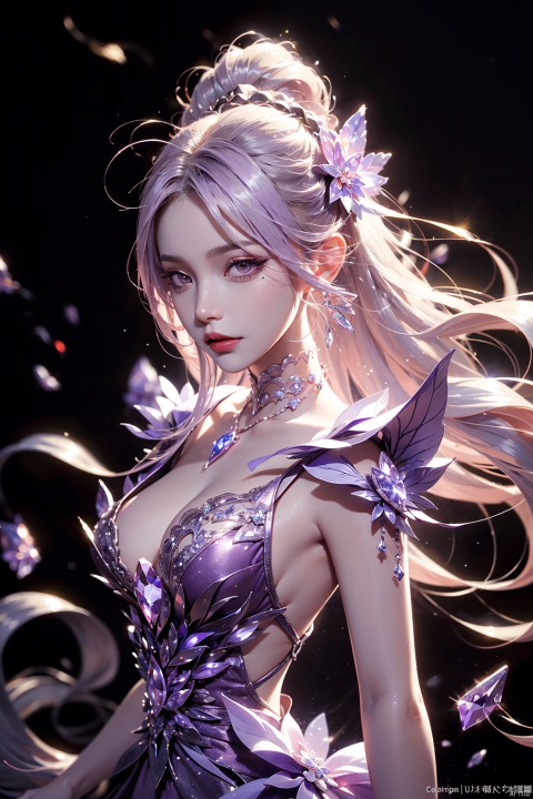  (aerial view,view of city),1girl flying in air,beautiful cute crystal girl in 26 years old, wearing crystal wear, the crystal is evil, Purple and light purple glowing crystal, Purple white crystal hair, the power is every wear, she is evil but cute, the crystal is evil and glowing Purple and light purple colors, detailed evil eyes,she has a serious expression and her lips are closed glowing crystal wear, (incredible details, cinematic ultra wide angle, depth of failed, hyper detailed, insane details, hyper realistic, high resolution, cinematic lighting, soft lighting, incredible quality, dynamic shot,,Hair with scenery,baiyueguangya,huliya,glint sparkle,1 girl, subway, 1girl,high_heels