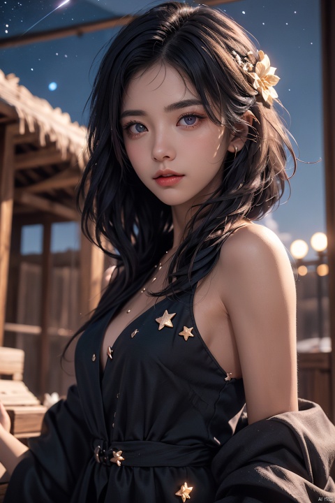  {{best quality}}, {{masterpiece}}, {{ultra-detailed}}, {illustration}, {detailed light}, {an extremely delicate and beautiful}, a girl, {beautiful detailed eyes}, stars in the eyes, messy floating hair, colored inner hair, Starry sky adorns hair, depth of field