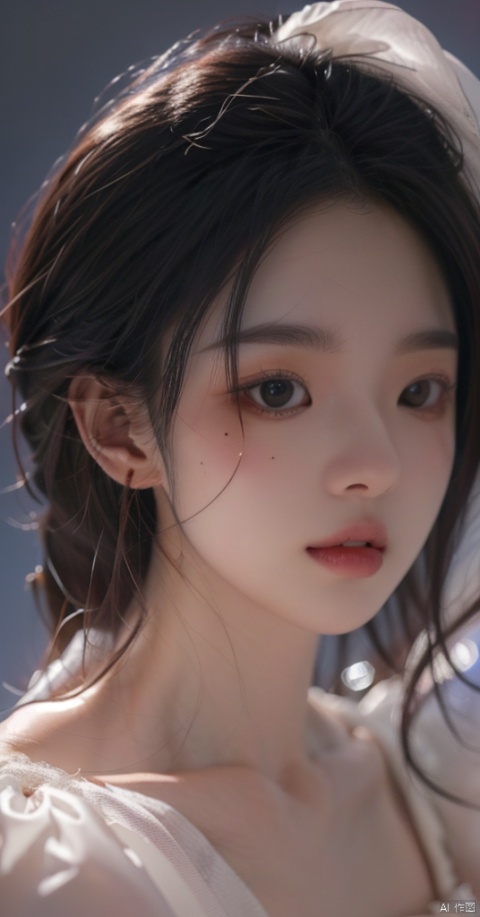  masterpiece,best quality,physically-based rendering,sharp focus,extreme detail description,1girl, Without looking at the camera,,dark theme,full body,, ,Earring,(dark background:1.2),(spotlight),Dimples, a beauty mole, parted lips, , (\xing he\), silhouette, tutult, yunqing