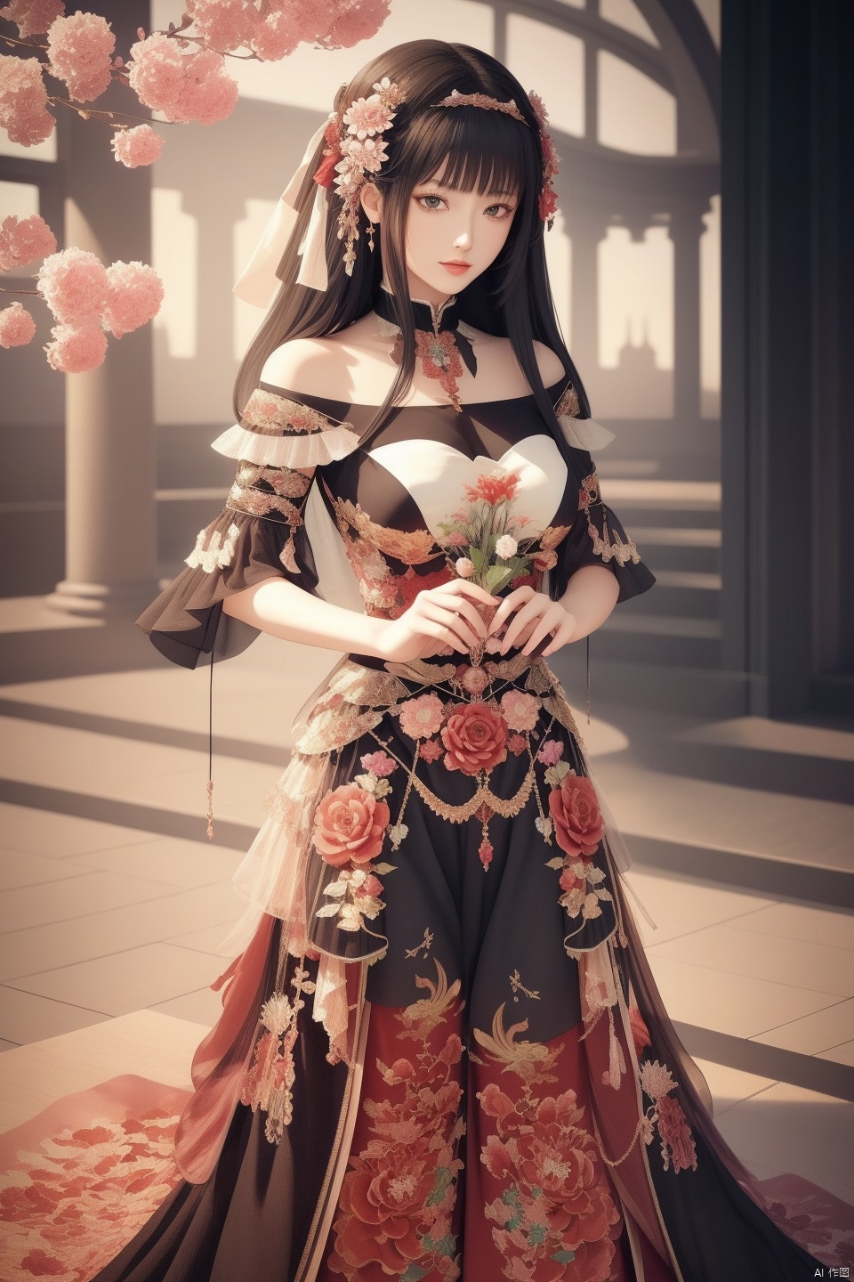  (,1girl, ,best quality, ),looking at viewer, ,, ,,anime,(masterpiece, top quality, best quality, official art, beautiful and aesthetic:1.2), (1girl)	, , (()),extreme detailed,(fractal art:1.3),colorful, flowers ,highest detailed,() (()), (),
