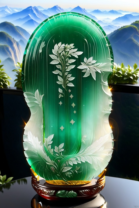 Penis, carving, very transparent and beautiful, emerald material,(penis:1.5)