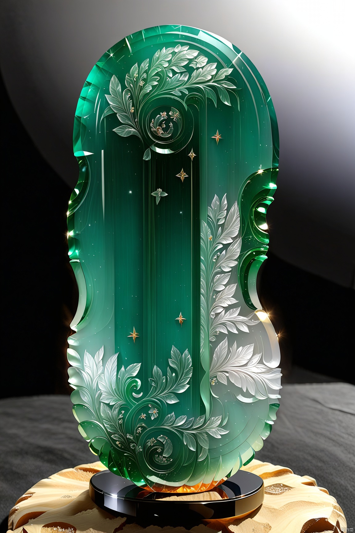 Penis, carving, very transparent and beautiful, emerald material,(penis:1.5)