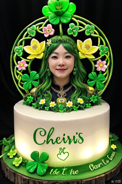 Flow in the Name of Love,Channel_42,Vines,Shamrock,Lotus,Stone,Celtic,Fae,carnival,neon,kawaii,Happy Saint Patrick's Day