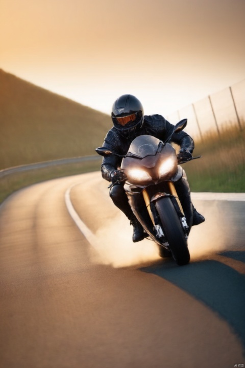  pecs,abs,20 year old man,black hair,black open latex jacket in the wind,hyper-muscular,riding supersport motorcycle,speeding on highway,neck tattoo,neck chain, dnaball