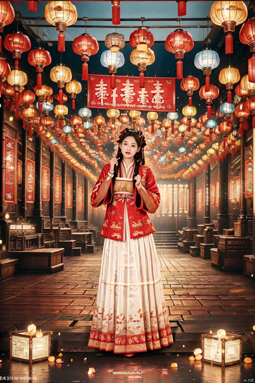 (global illumination, reality,ray tracing, HDR, unreal rendering, reasonable design, high detail, masterpiece,best quality, ultra high definition, movie lighting),
1girl,outdoor,looking_at_viewer,side_blunt_bangs,china_dress,chinese_style,big breasts,pose,solo,1girl,black hair,black eyes,hanfu,