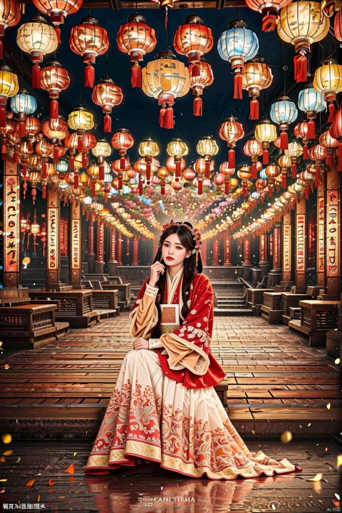  (global illumination, reality,ray tracing, HDR, unreal rendering, reasonable design, high detail, masterpiece,best quality, ultra high definition, movie lighting),
1girl,outdoor,looking_at_viewer,side_blunt_bangs,china_dress,chinese_style,big breasts,pose,solo,1girl,black hair,black eyes,hanfu,sitting