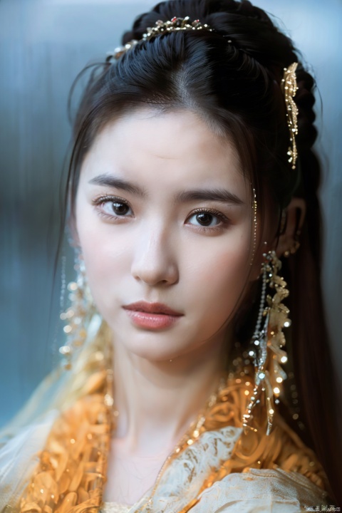 (1girl:1.3),(best quality, masterpiece, ultra-high resolution, 4K, HDR, UHD, 64K, official art), (photorealistic:1.3), (realistic:1.3), depth of field, (portrait:1.3),(sfw:1.4), guzhuang