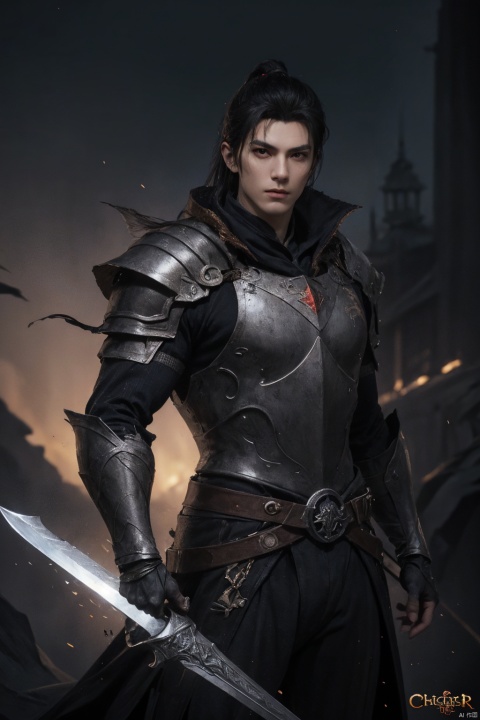  An Arafad image of a man wearing armor and holding a sword, chengwei pan on artstation, complete head of a Magic Knight, epic fantasy character art, Epic and beautiful character art, dark fantasy character design, complex fantasy character, Amazing 8K character concept art, Fantasy character art, Fantasy character design, Hero Fantasy character concept, epic Fantasy digital art style