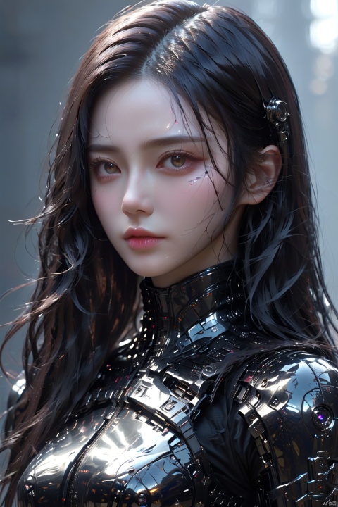  A fashion runway for alien technology , Cyberpunk fashion photography , Inspired by Chinese Xianxia and Dark Gothic。(Best quality,4K,8K,A high resolution,Masterpiece:1.2), (Realistic,Photorealistic,photo-realistic:1.37).