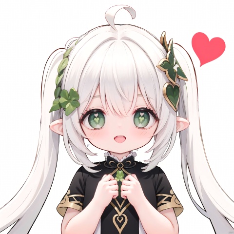  best quality,1girl, ahoge, bangs, blush, hair ornament, hairclip, heart,Four Leaves Clover ahoge, heart background,Clover censor, smile, solo, spoken heart, virtual youtuber, (((white background,simple background:1.25))), 

nahidadef, ru_qun, Colorful portraits, cuteloli,

Open your mouth and laugh loudly
