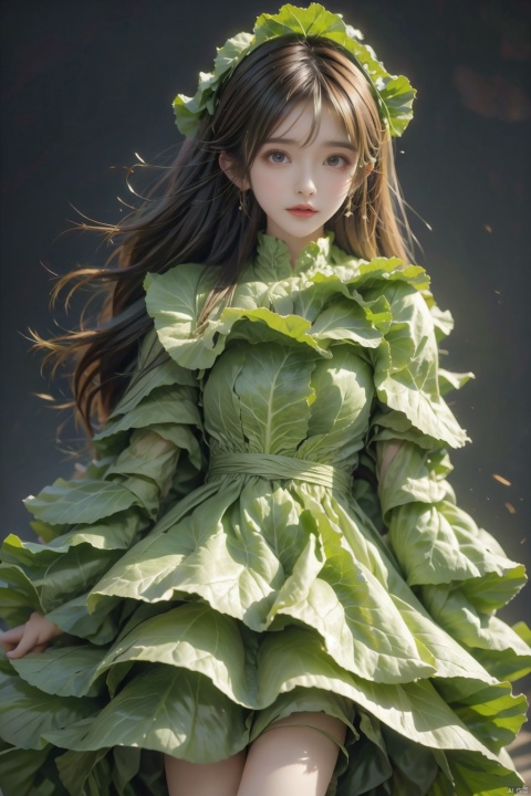  1girl,cabbage_dress, wangyushan