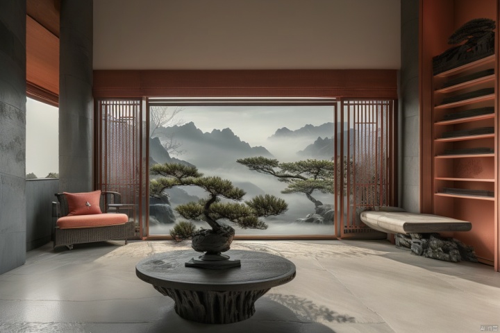 Best quality, masterpiece, official art,
dofas, no humans,scenery, indoors,  , ArchModern, Neo_ch, Ming and Qing