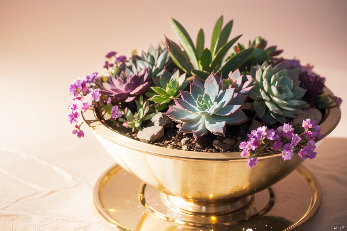  close up of Succulent plant made of crystals ,fantasy, galaxy, transparent, flower blowing in the wind, shimmering, sparkling, splendid, colorful, 
magical photography, dramatic lighting, photo realism, ultra-detailed, 4k, Depth of field, High-resolution
