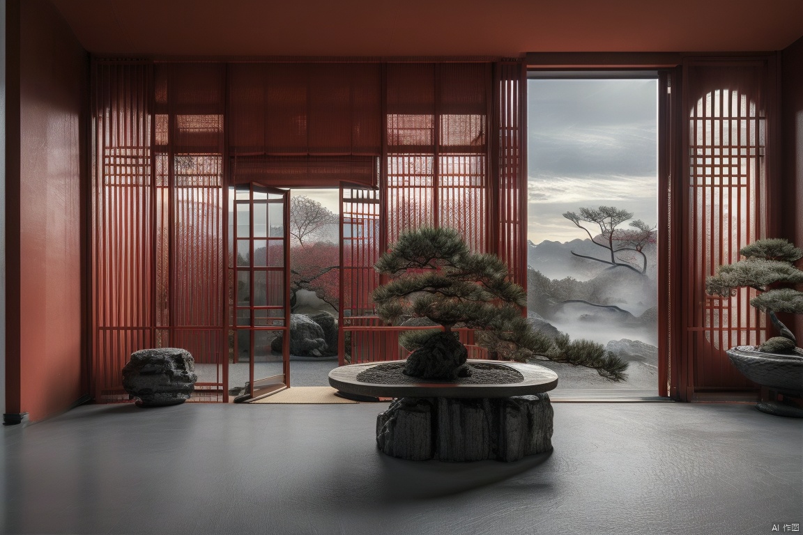 Best quality, masterpiece, official art,
dofas, no humans,scenery, indoors,  , ArchModern, Neo_ch, Ming and Qing