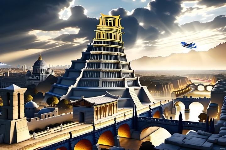  white reliefstyle of (Egyptian pyramids) and (Leaning Tower of Pisa:1.1) and (Notre Dame Cathedral in Paris:1.2) and (Chinese Forbidden City:1.3) and (chinese Greatwall:1.4) and (Tower Bridge in London:1.5) and (Roman Colosseum:1.6) and (Greek temples:1.7) ,background of earth,masterpiece, best quality, epic cinematic, soft nature lights, rim light, amazing, hyper detailed, ultra realistic, photorealistic, Ray tracing, Cinematic Light, light source contrast, Relief style,jingjing,Relief style,lmyy,cityscape