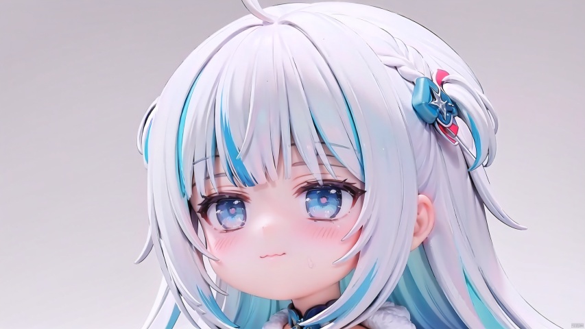  {{masterpiece,best quality,official art,extremely detailed CG unity 8k wallpaper}}, {whole body shot}, long hair, {two-tone hair}, white hair, blue hair, ahoge, hair ornament, hairclip, {beautiful detailed eyes}, {white colored eyelashes}, {smug}, blue eyes, half-closed eyes, {{HololiveEN gawr gura}}, under the sea, {play the piano}, nostalgia, white pantyhose