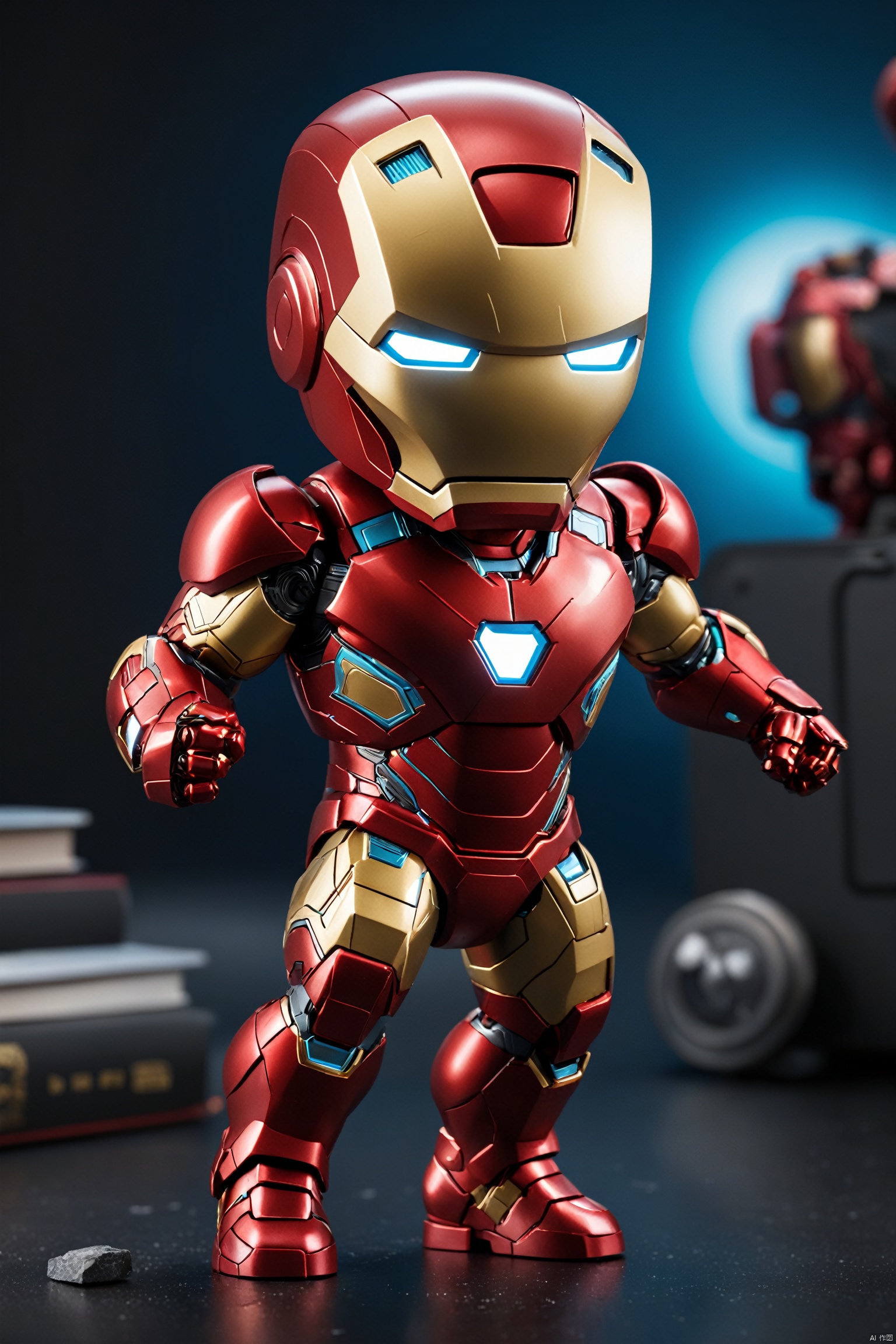 Photo, professional product photo, professional light, cinematic, perfect 3D Model of a Chibi Marvel superheroes (such as Iron Man, cute background, high detail, realistic, Canon EOS R5
many details, extreme detailed, full of details,
Wide range of colors. Insane quality. Insane resolution. Insane details. Masterpiece. 32k resolution.