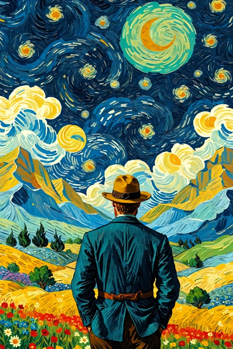 Your favorite movie poster reimagined in the style of a classic Van Gogh painting