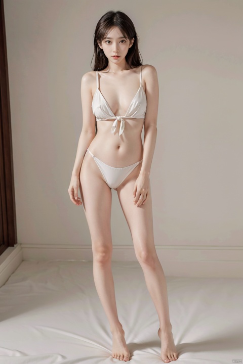  Telephoto lens, background blur,Best quality, 1 girl, Completely undressed, No underwear, standing,  bare shoulders, long bare legs,  full body, naked,  whole body,beautiful big eyes, round eyes, pretty face, xtt's body,look at viewer,black pantyhose,,tie, photo pose, shapely body, xtt, aki,Raise head,