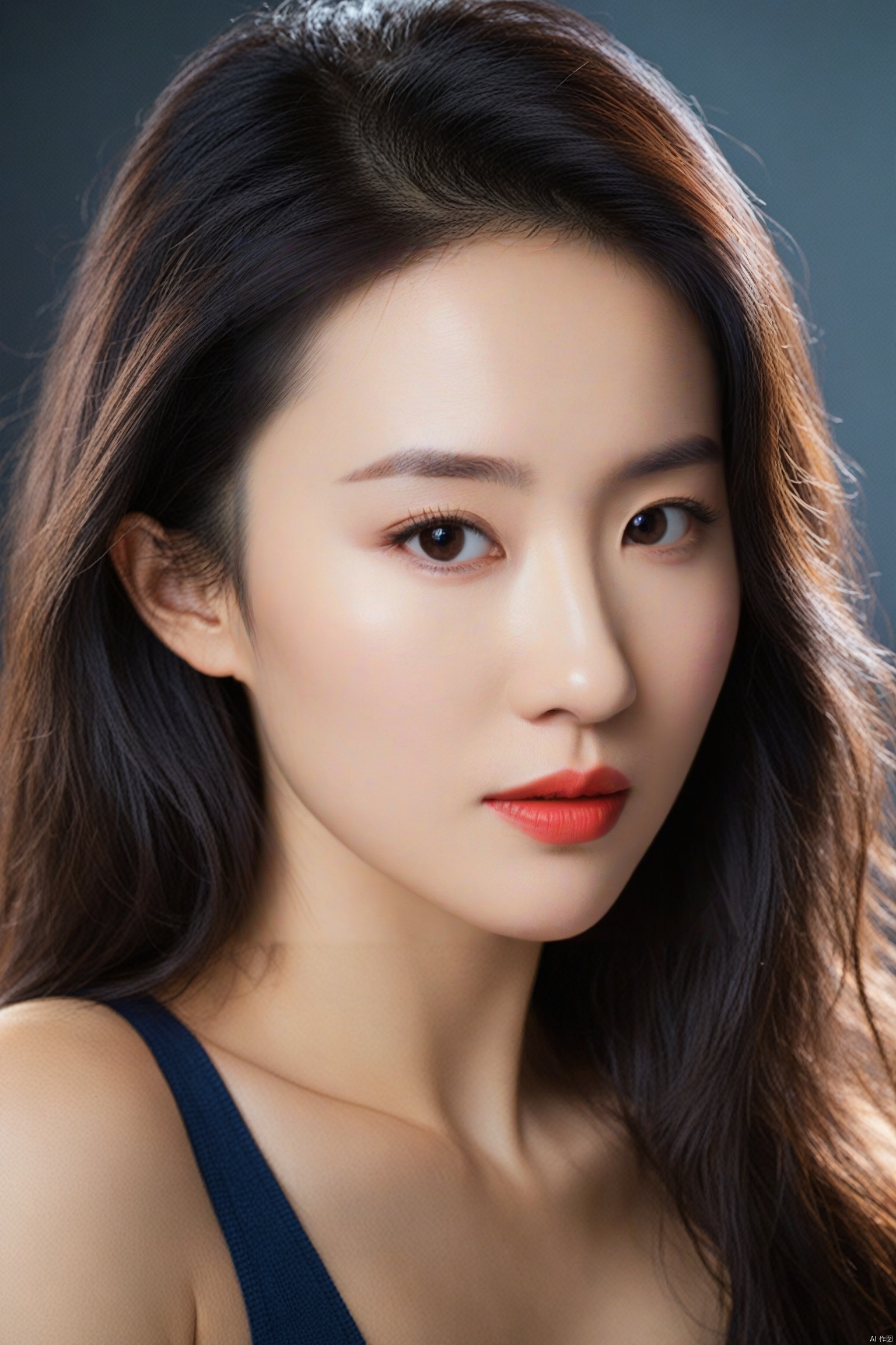  analog style,modelshoot style,portrait of sks woman,epic (photo, studio lighting, hard light, sony a7, 50 mm, matte skin, pores, colors, hyperdetailed, hyperrealistic), ,liuyifei