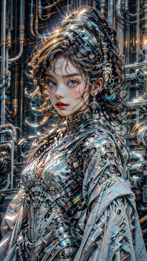 Girl, solo, female focus, (Hanfu) (kimono) (skin), long hair, (future technology), (color coating) (machinery), (cell color) (promotion) Red lips, bands, ears, kimono, Chinese cardigan, print, tassel, (face) (positive light),
Element whitewind, Chinese dragon_ Imagination__ Cloud_ Fire cloud_ Dragon, Chinese architecture
(Masterpiece), (Very Detailed CG Unity 8K Wallpaper), Best Quality, High Resolution Illustrations, Amazing, Highres, (Best Lighting, Best Shading, A Very Refined and Beautiful), (Enhanced) ·, 1 girl, Light electronic style, 1 girl, shining, drakan_ Longpress_ Dragon crown_ Address, Chineseclothes, dress, chang, myinv, dofas, machinery