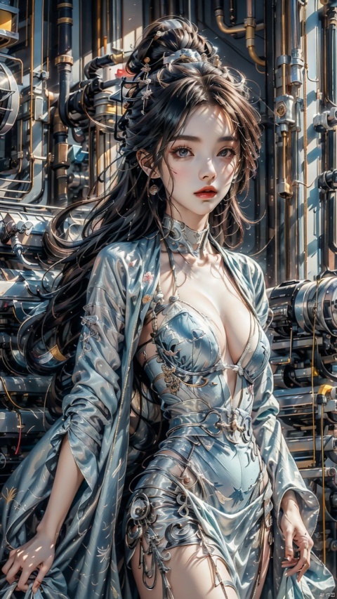 Girl, solo, female focus, (Hanfu) (kimono) (skin), long hair, (future technology), (color coating) (machinery), (cell color) (promotion) Red lips, bands, ears, kimono, Chinese cardigan, print, tassel, (face) (positive light),
Element whitewind, Chinese dragon_ Imagination__ Cloud_ Fire cloud_ Dragon, Chinese architecture
(Masterpiece), (Very Detailed CG Unity 8K Wallpaper), Best Quality, High Resolution Illustrations, Amazing, Highres, (Best Lighting, Best Shading, A Very Refined and Beautiful), (Enhanced) ·, 1 girl, Light electronic style, 1 girl, shining, drakan_ Longpress_ Dragon crown_ Address, Chineseclothes, dress, chang, myinv
