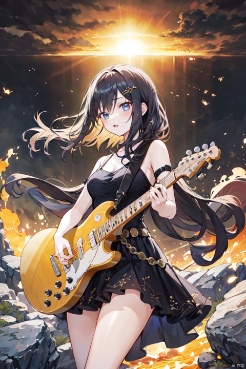 Rock masterpiece special feature Personification, King Snake Blues, Sunhouse, ((Beautiful girl)), High quality, High quality