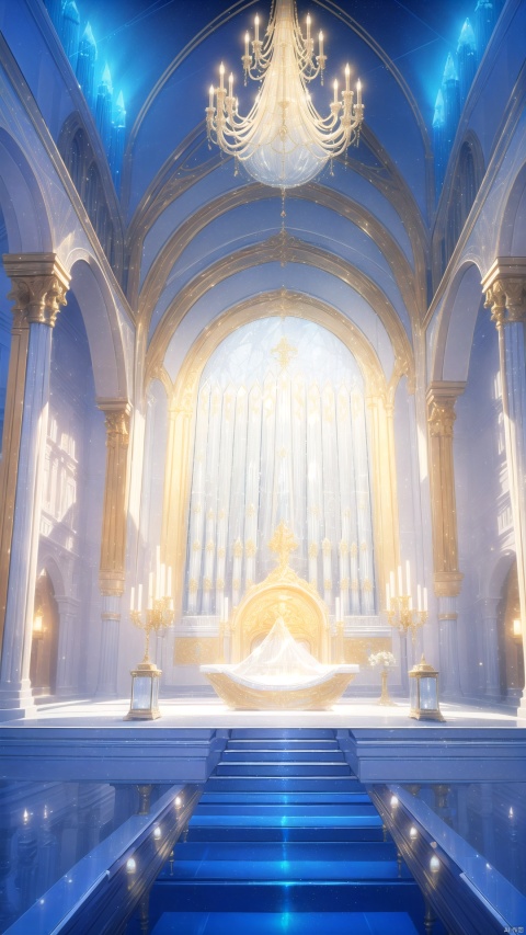  Wide shot aerial photo of a Crystal made perfect hologram body pipe organ,white and gold translucent theme, modern luxury translucent body, In luxury baroque style room