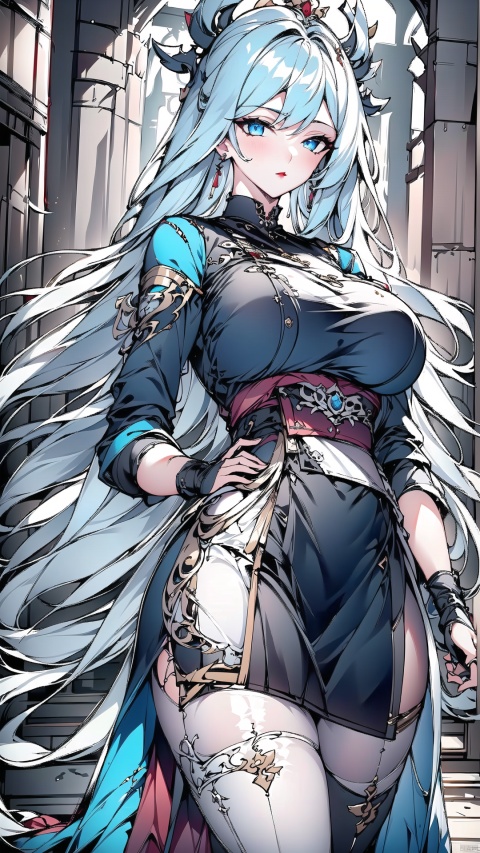  1 girl, solo, (upper body) female focal point, (blue eyes) (Hanfu) (kimono) (skirt), long hair, (Chinese clothing) (bright picture) red lips, bangs, earrings, kimono, Chinese cardigan, print, tassels, (front view) (front view), sword (straight sword)
Elemental Whirlwind, Chinese Dragon_ Imagination__ Cloud winding_ Huoyun_ Dragon, Chinese architecture.
(Masterpiece), (very detailed CG Unity 8K wallpaper), the best quality, high-resolution illustrations, stunning, highlights, (best lighting, best shadows, a very exquisite and beautiful), (enhanced)·, Light-electric style