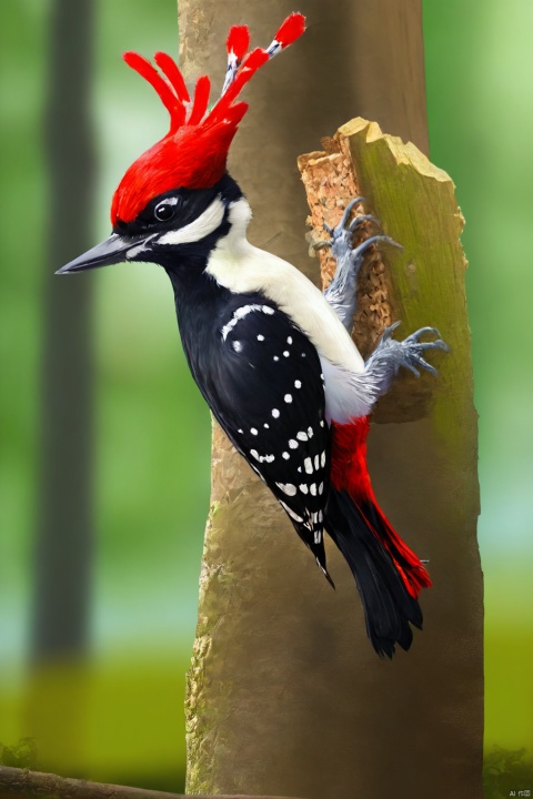 Woodpecker, no human+, (animal focus)
