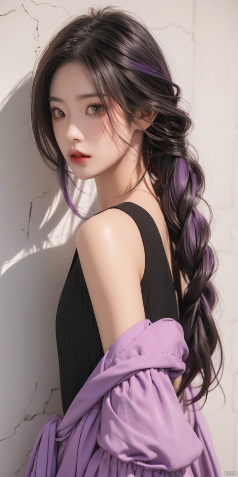 Raiden Shogun, Purple Hair, Braid