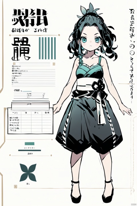 1girl,character sheet,concept art,full body,adult woman\(kimetsu no yaiba\)