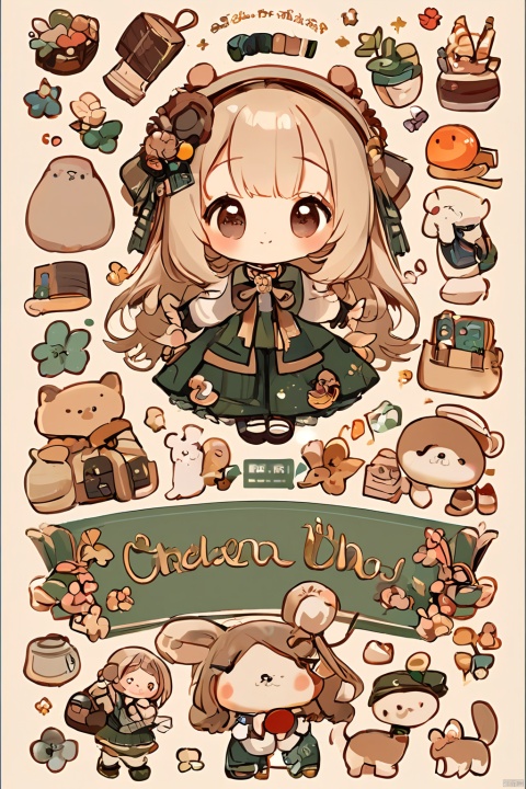  1girl,loli,cute,stickers,masterpiece,best quality,very aesthetic,extremely detailed