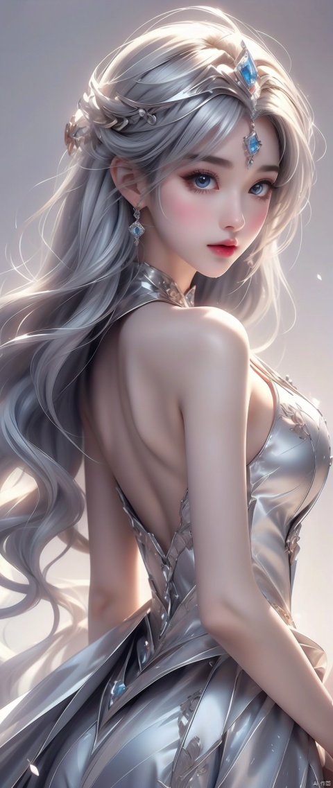 (masterpiece:1.2),(best quality:1.3),(character design sheet,same character,front,side,back),illustration,1 girl,silver hair,princess cut,hair on eyes,beautiful eyes,environment Scene change,pose too,gorgeous princess dress,magic,charturnbetalora,simple background,white background