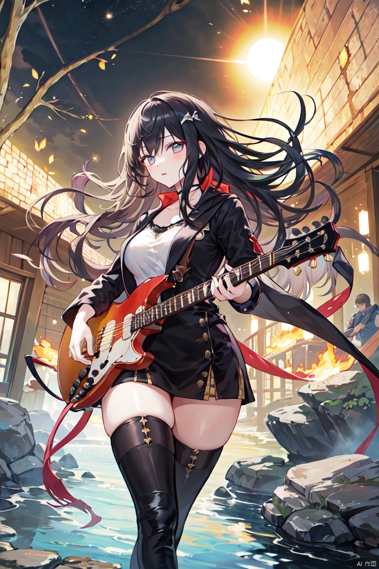 Rock masterpiece special feature Personification, King Snake Blues, Sunhouse, ((Beautiful girl)), High quality, High quality